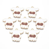 5/10Pcs Corgi Poodle Dog Enamel Pendants Metal Charms DIY Jewelry Making