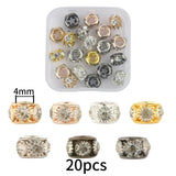Mixed Style Bulk Charms Silver Metal Pendant Ball Beads for Necklace Bracelet
