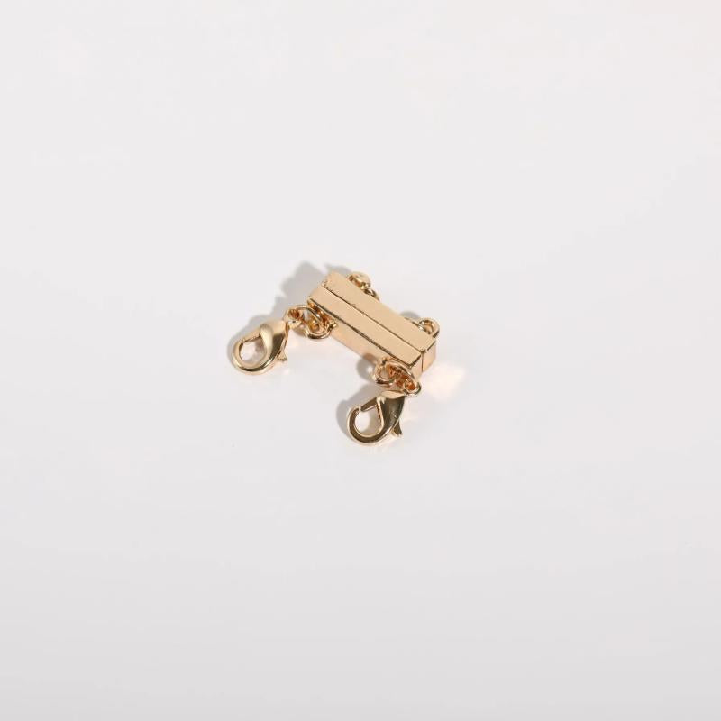Layered Magnetic Necklace Buckle Stacking Necklace Multilayer Copper Plated