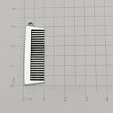 Silver Plated Hair Dryer Scissors Comb Charms for Jewelry Making