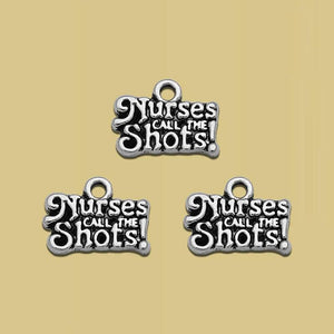 Antique Silver Plated Nurse Doctor Charms Ambulance Collection Medical Pendants