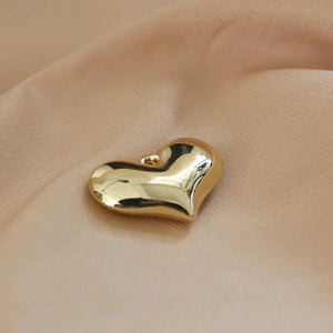 5pcs Silver Heart Round Charms Acrylic Pendants DIY Jewelry Making