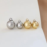 5pcs Silver Heart Round Charms Acrylic Pendants DIY Jewelry Making