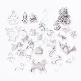 50g Hot Metal Mixed Charm Animal Dog Antique Bronze Bracelet Necklace DIY