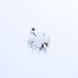 5pcs Stainless Steel Lucky Clover Flower Pendants Necklaces Charms