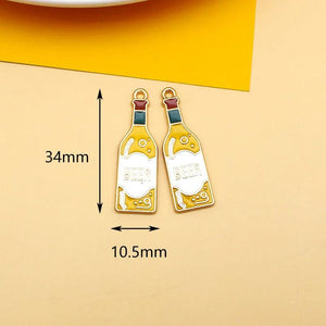 10pcs Food Drink Charms for Jewelry Making