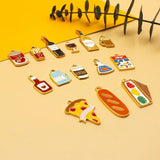 10pcs Food Drink Charms for Jewelry Making