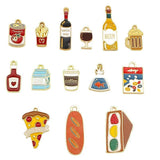 10pcs Food Drink Charms for Jewelry Making