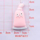 10Pcs Tooth Cup Toothpaste Resin Charms for Jewelry Making DIY Earrings