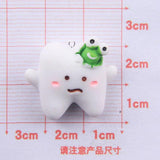 10Pcs Tooth Cup Toothpaste Resin Charms for Jewelry Making DIY Earrings