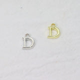 20pcs Mini Letter Charms Gold/Silver DIY Pendant Necklace Bracelet