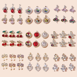 10pcs Crystal Charms for Earrings Necklaces DIY Women Jewelry