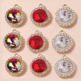 10pcs Crystal Charms for Earrings Necklaces DIY Women Jewelry