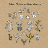 20pcs/lot 19mm Antique Silver Deer Charms Pendants DIY Keychain Supplies