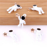 12pcs Astronaut Universe Rocket Enamel Charm Jewelry Making Earring Pendant