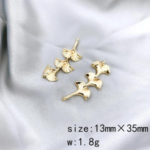 4Pcs/Lot Leaf/Flower Earring Jewelry Charms Hand Made DIY Pendant