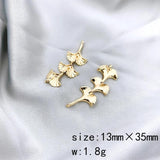 4Pcs/Lot Leaf/Flower Earring Jewelry Charms Hand Made DIY Pendant