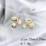 4Pcs/Lot Leaf/Flower Earring Jewelry Charms Hand Made DIY Pendant