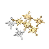 20Pcs Double Hole Star Charms Pendant for DIY Jewelry Making