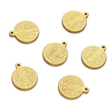 5PCS Stainless Steel Coin Jesus Charm For DIY Christian Necklace Pendant