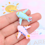 10pcs Mini Airplane Pendant Charms for DIY Jewelry Making C248