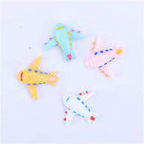 10pcs Mini Airplane Pendant Charms for DIY Jewelry Making C248