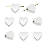 3pcs Stainless Steel 10x10mm Cross Shell Beads Charms for Bracelet Making