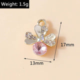 10pcs Crystal Clover Pendants DIY Jewelry Making