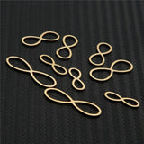 20Pcs Stainless Steel Infinity Symbol Charms Pendants DIY Craft