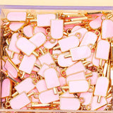20pcs Ice Cream Enamel Pendant Jewelry Set Multicolor DIY Charms