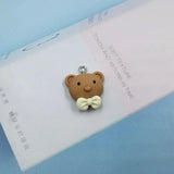 10pcs Bowknot Ice Cream Bear Resin Charms Earring DIY Necklace Jewelry Making