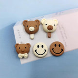 10pcs Bowknot Ice Cream Bear Resin Charms Earring DIY Necklace Jewelry Making