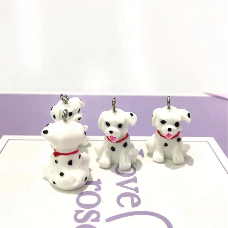 10pcs 21*18mm Dalmatians Charms for Jewelry Necklace Keychain Earring DIY