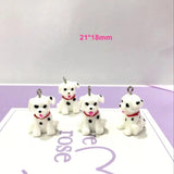 10pcs 21*18mm Dalmatians Charms for Jewelry Necklace Keychain Earring DIY