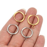 10pcs Stainless Steel Earring Hooks for Jewelry Making