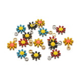 20Pcs Daisy Charms Pendants for DIY Jewelry Making