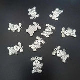 25pcs Rabbit Bunny Carrot Easter Charms 21*15mm Antique Pendant DIY Jewelry