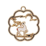 10pcs/Lot Koi Fish Deer Cat Enamel Charms DIY Bag Earring Necklace Pendant