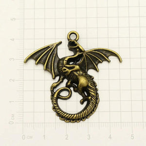 Silver Fly Dragon Fairy Tale Charms for DIY Jewelry