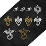 Silver Fly Dragon Fairy Tale Charms for DIY Jewelry