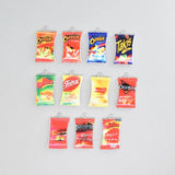 Mini Potato Chips Snack Bag Resin Charms for DIY Jewelry Making