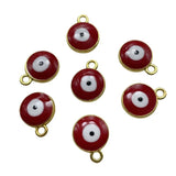 10pcs 12*15 Pink Red Evil Eye Pendant Jewelry DIY Accessories