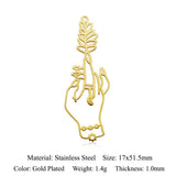 5pcs Stainless Steel Life Tree DIY Om Yoga Buddha Charm Pendant