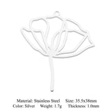 5pcs Stainless Steel Life Tree DIY Om Yoga Buddha Charm Pendant