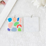 6 Pcs Flower Acrylic Charms Butterfly Pendant Earring Keychain Necklace Diy