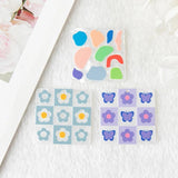 6 Pcs Flower Acrylic Charms Butterfly Pendant Earring Keychain Necklace Diy