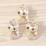 10pcs Cartoon Fox Charms for Jewelry Making DIY Crafts
