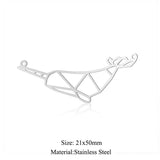 5pcs/lot Stainless Steel DIY Snake Charm Pendant Jewelry Findings