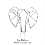 5pcs/lot Stainless Steel DIY Snake Charm Pendant Jewelry Findings