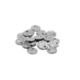 20Pcs Stainless Steel Hammered Embossing Charms for Jewelry Making